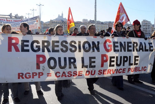 Manifestation contre la RGPP