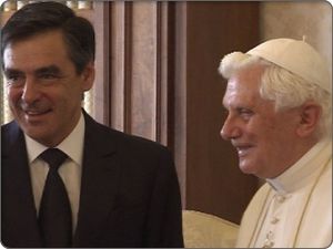 François Fillon en visite au Vatican