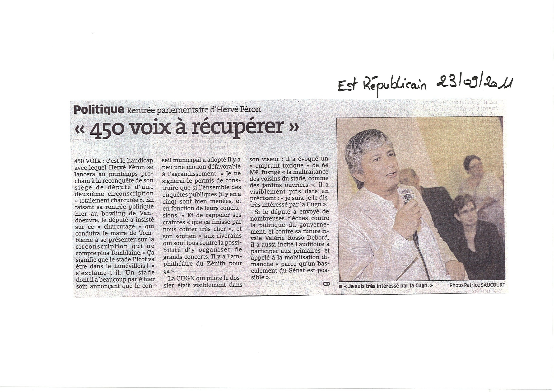 Article réunion de rentrée