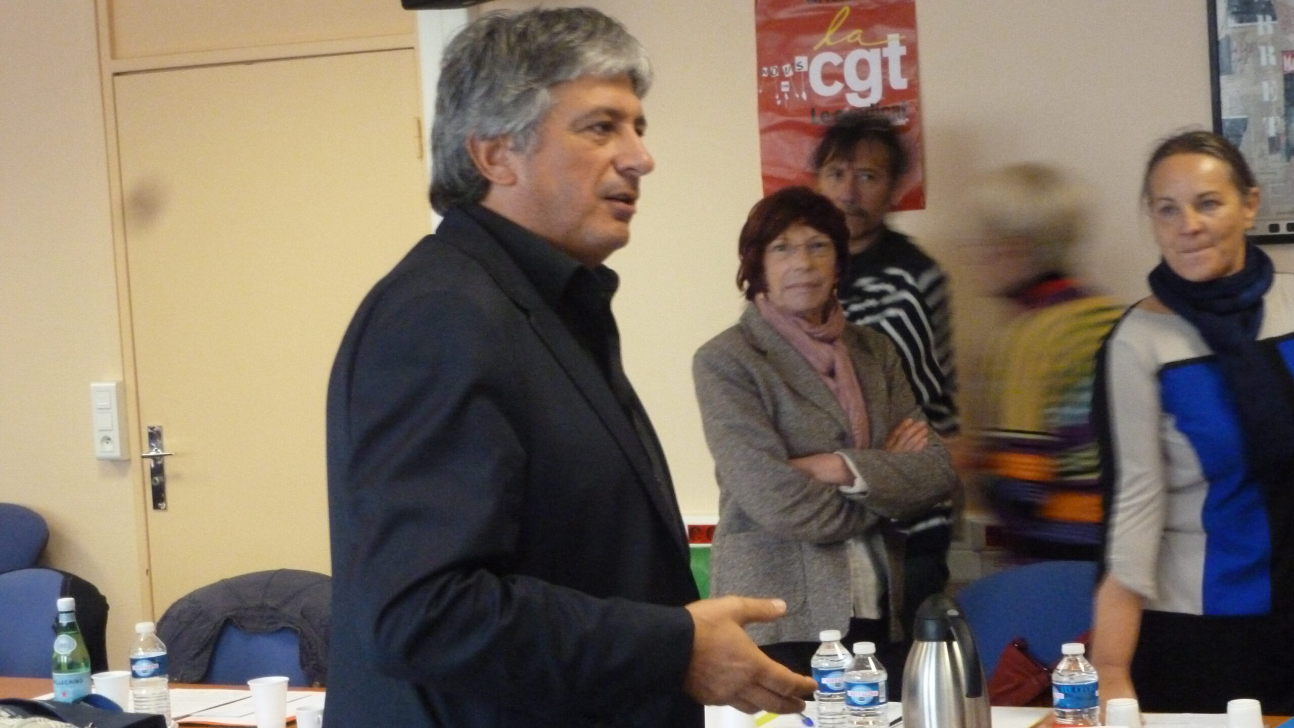 Hervé Féron au 5ème congrès de la CGT Educ'Action 54, le 4 octobre 2012