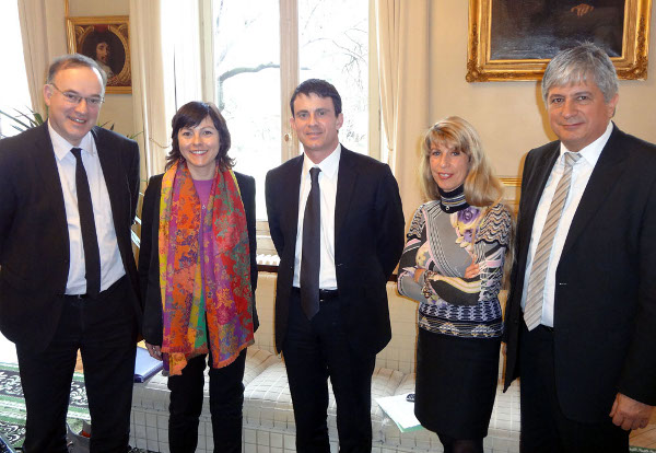 Hervé FERON avec Manuel VALLS au Ministère de l'Intérieur