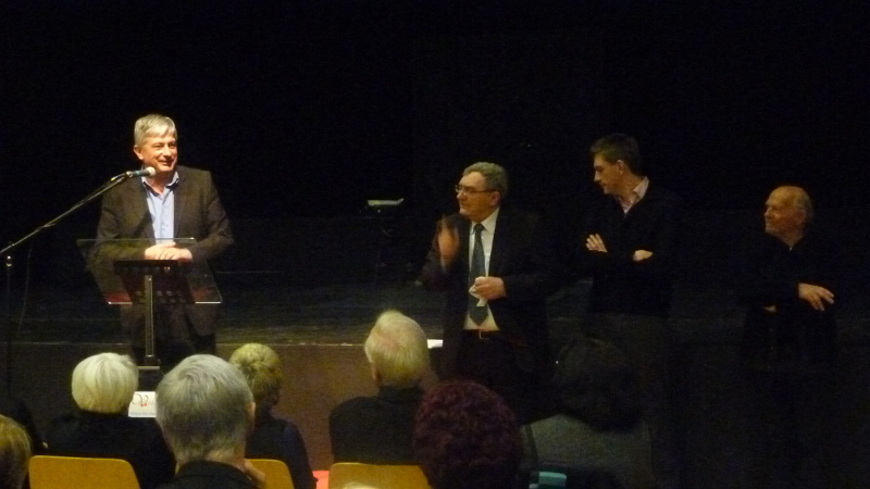 Hervé FERON à l'occasion de l'inauguration de la salle Jean FERRAT à Villers