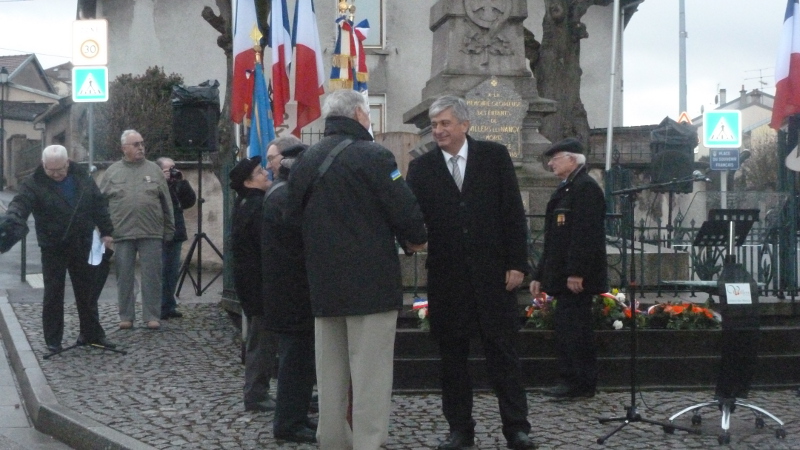 Hervé FERON à la cérémonie du 19 mars à Villers