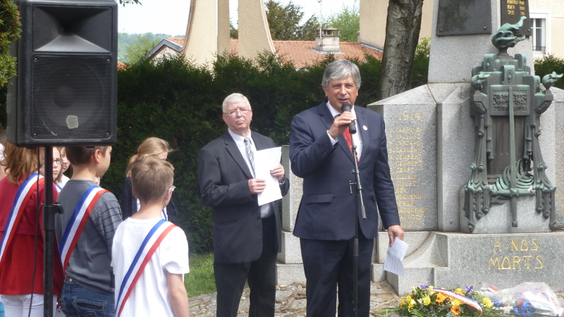 Hervé FERON à la commémoration du 8 mai à Tomblaine