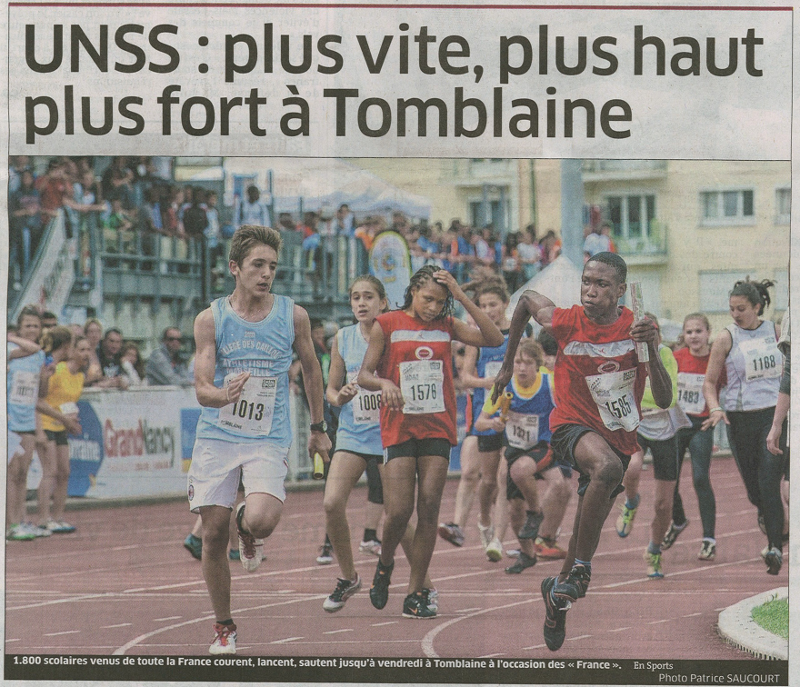 Le Championnat de France UNSS d'Athlétisme à Tomblaine