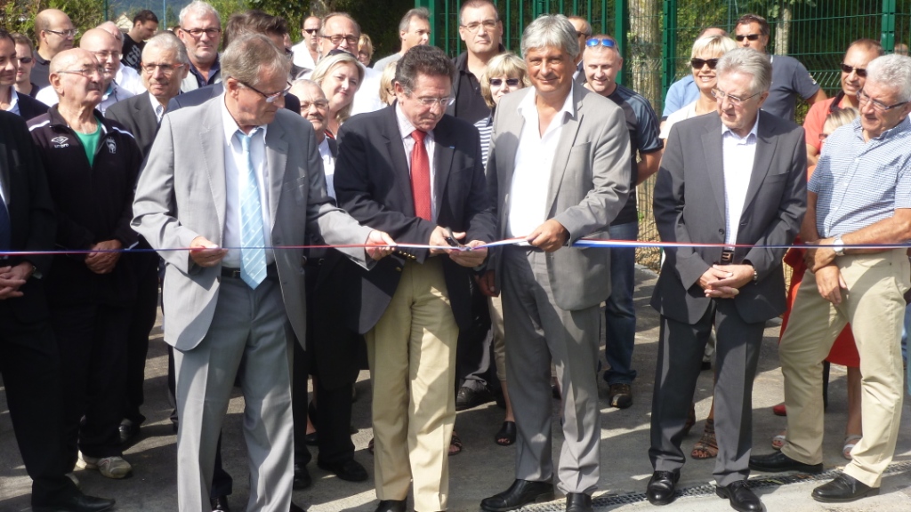 inauguration du nouveau terrain de foot synthétique à Heillecourt