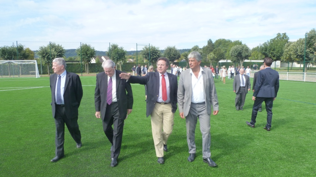 inauguration du nouveau terrain de foot synthétique à Heillecourt