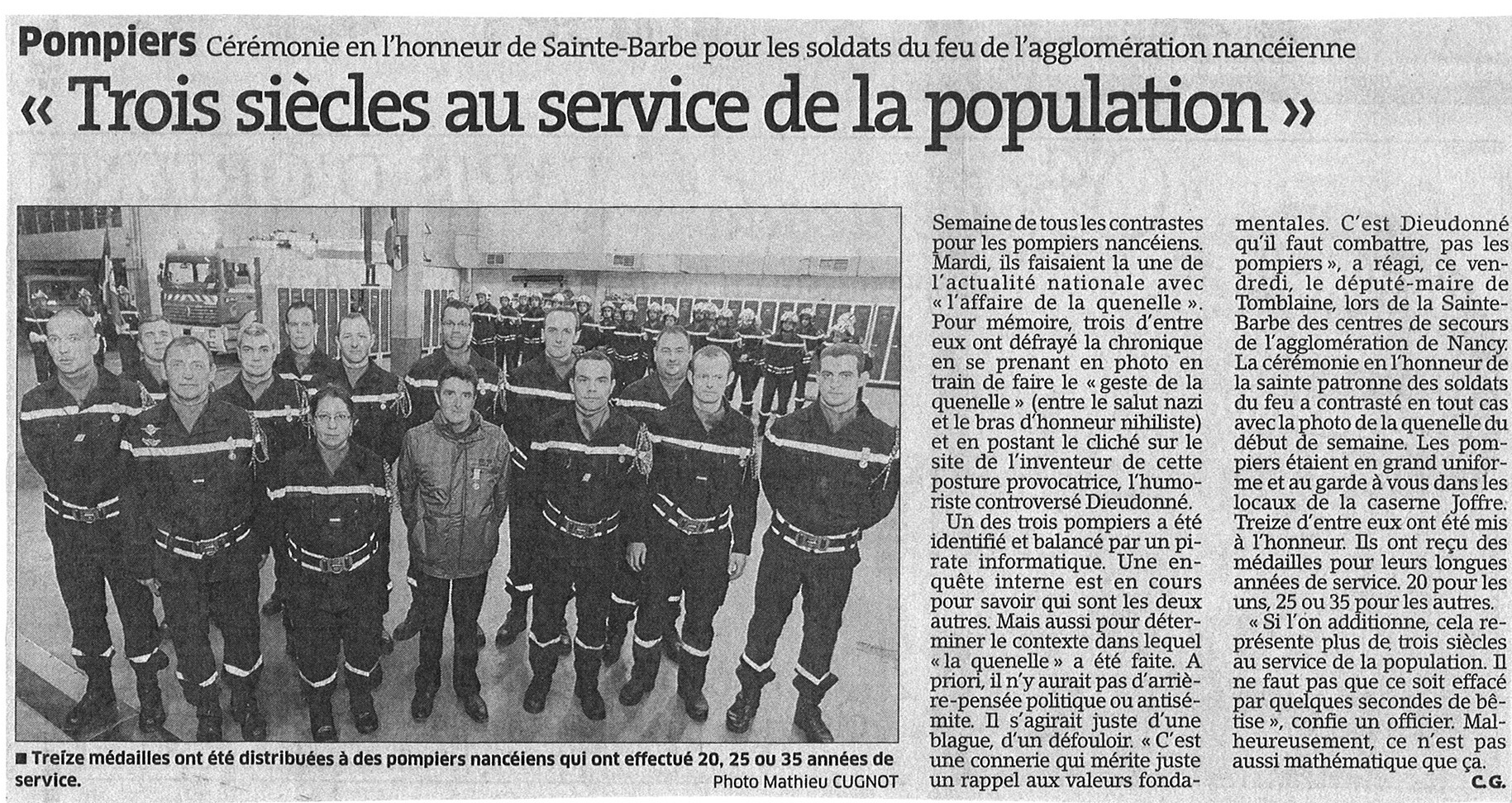 Article pompiers ER