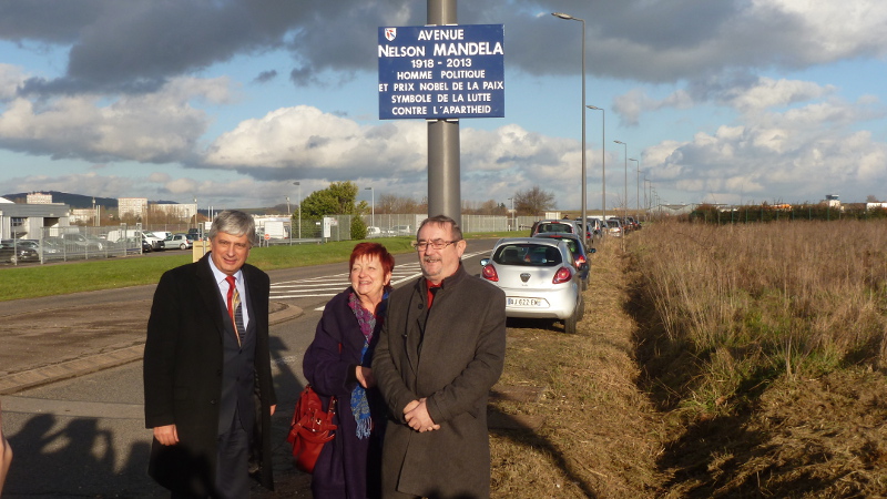 Inauguration de l'avenue Nelson Mandela