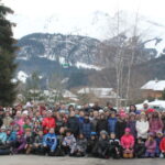 Les enfants en classe de neige