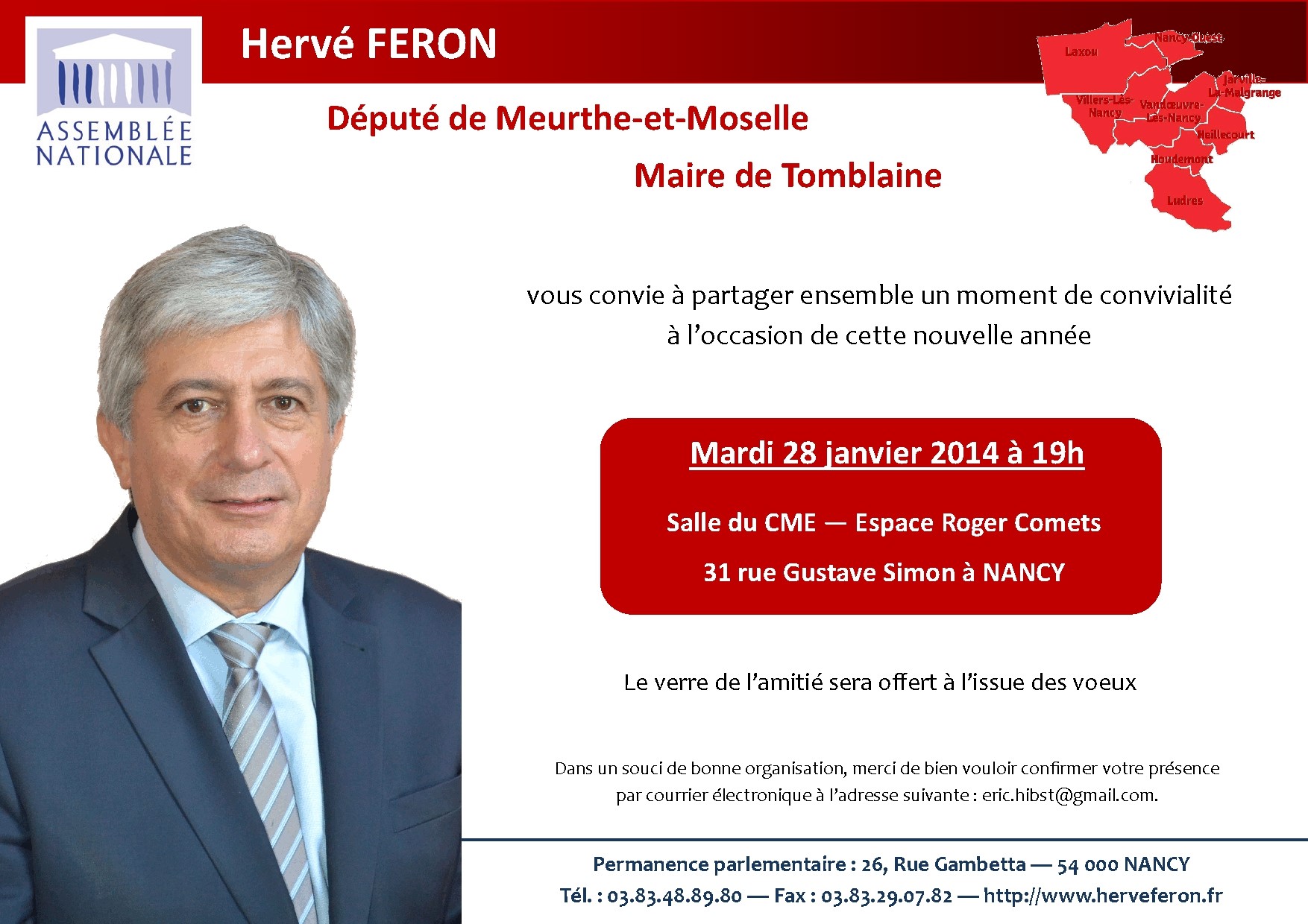 Voeux d'Hervé Féron