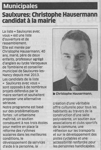 Christophe Hausermann à Saulxures