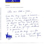 Lettre de Michel Dinet