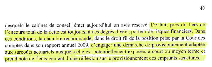 Rapport de la Chambre Régionale des Comptes