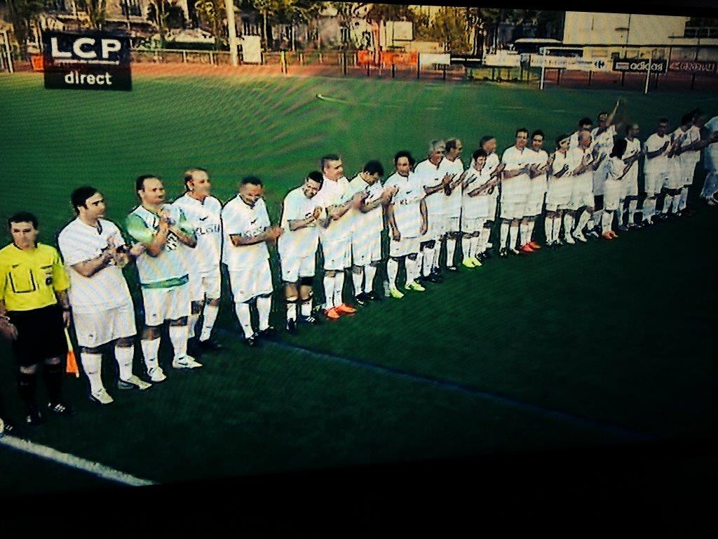 Match de l'équipe de France de football des députés contre le Variété Club