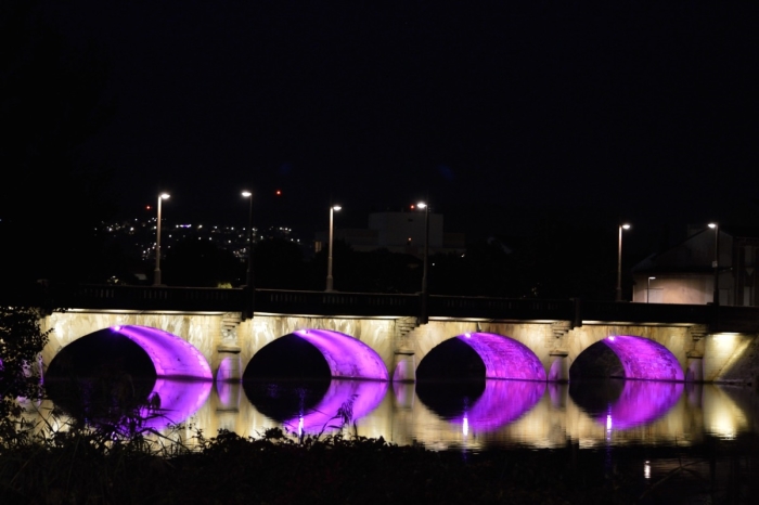 Le Pont de Tomblaine aux couleurs d'Octobre Rose